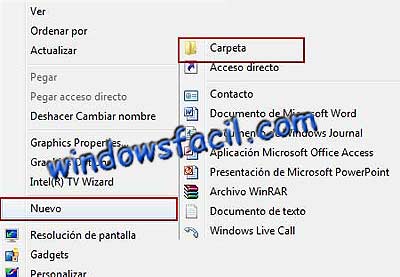 Cuarto visa Tejido Windowsfacil. Manual para crear carpetas en Windows 7