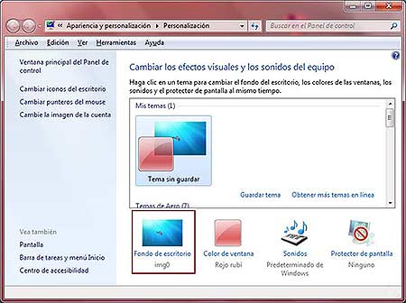 Windowsfacil. Manual para cambiar el fondo de escritorio en windows 7