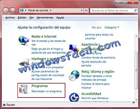 Basura recurso renovable girar Windowsfacil. Manual ver o desinstalar actualizaciones de windows7